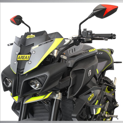 Area1 Premium Motorradspiegel rot Motorrad Rückspiegel Set (rechts+links) e-geprüft 2xM10 Rechtsgewi