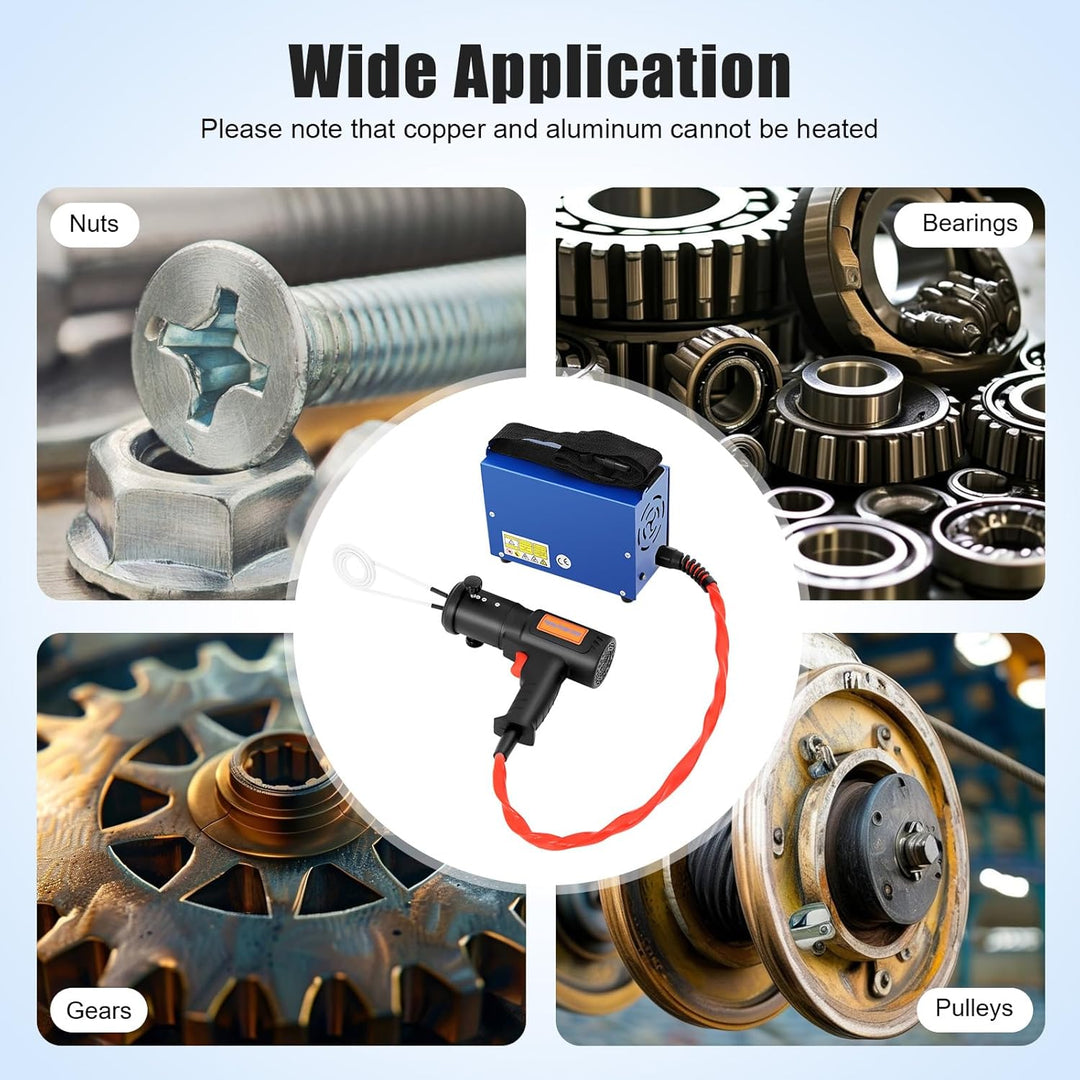1.5KW Induktionswärmer kfz mit 4 Heizspulen Magnetische Induktionsheizgerät Set Maximale Heiztempera