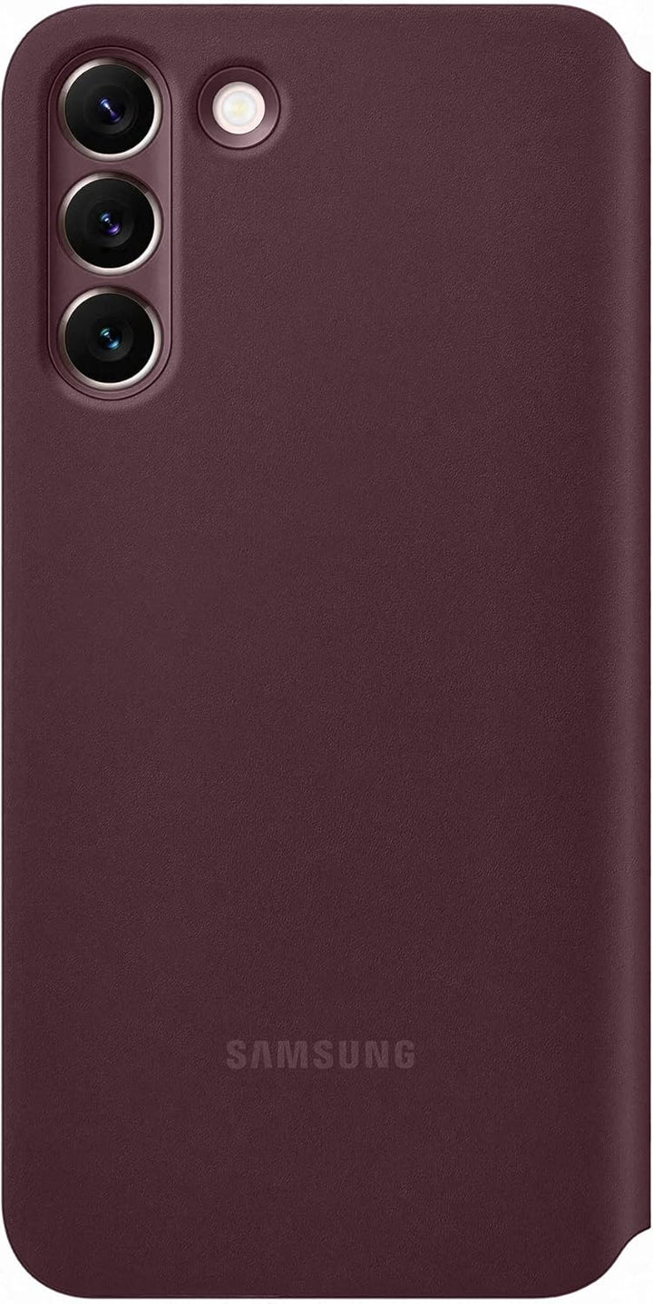 Samsung Clear View Smartphone Cover EF-ZS906 für Galaxy S22+, Flip Cover, Handy-Hülle, extra-dünn, s
