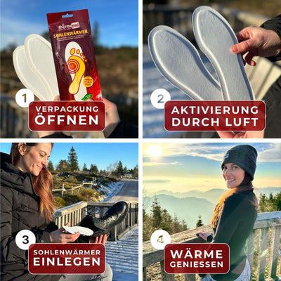 THERMOPAD Sohlenwärmer (Einlegesohle) – DAS ORIGINAL: 30 Paar Wärmepads für 8 Stunden Wärme I Sofort