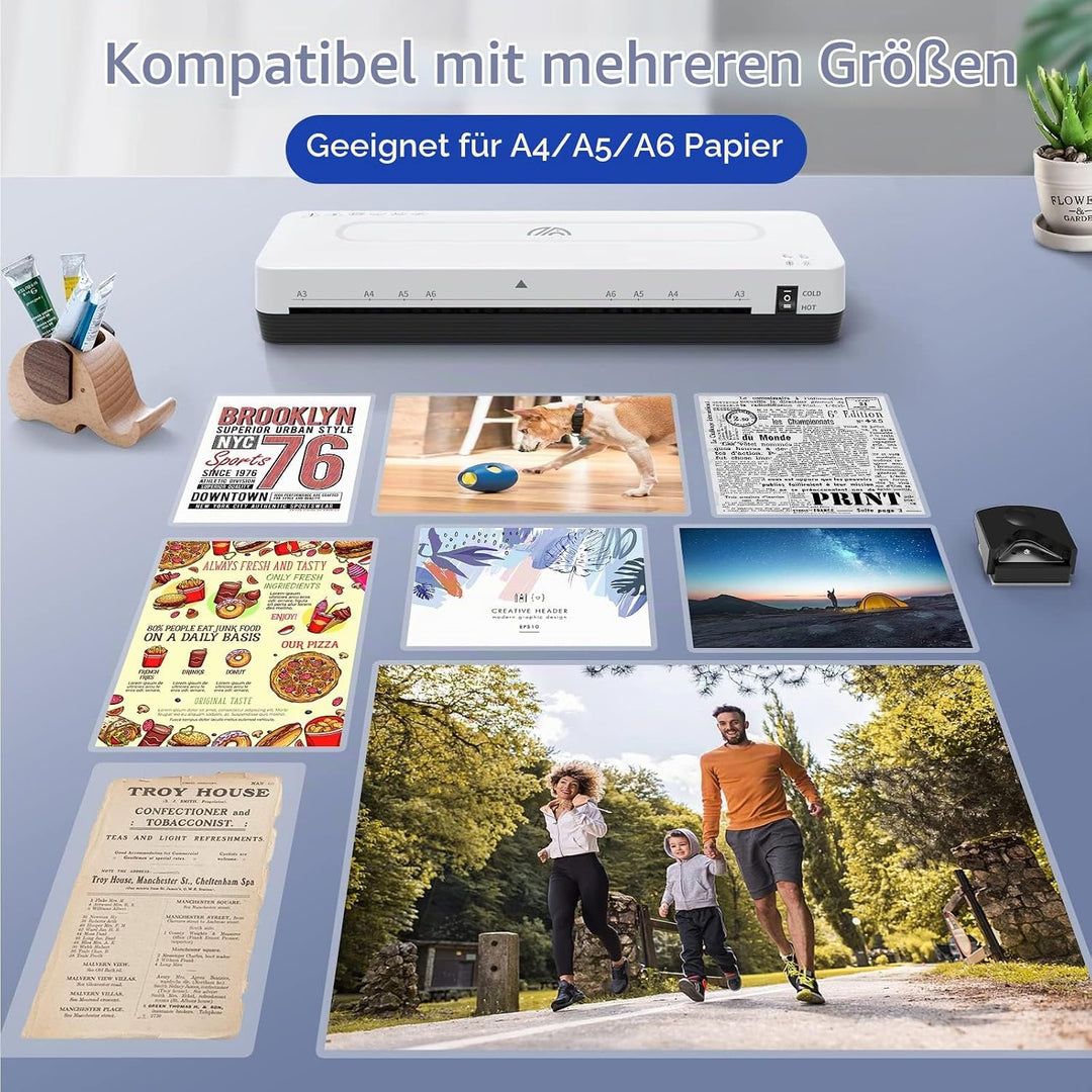 Thermo Laminierfolien Premium für Laminiergerät A3 A4 A5 A6 Heisslaminierfolien Transparent 50 Stück