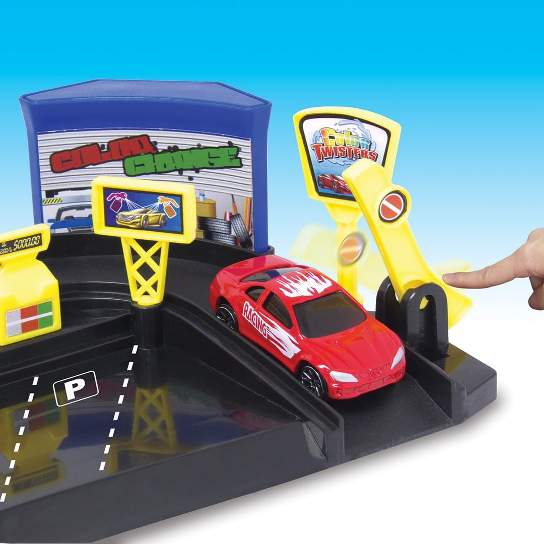 Motormax Twisters Farbwechsel Car Wash Spielset