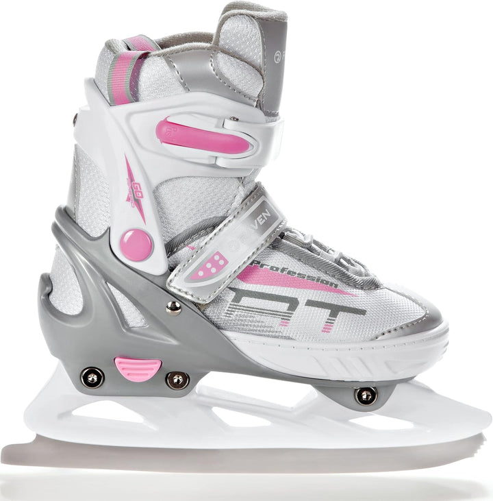 4in1 Inlineskates/Triskates/Rollschuhe/Schlittschuhe Raven Profession Weiss/Rosa 38-42(25cm-27,5cm),