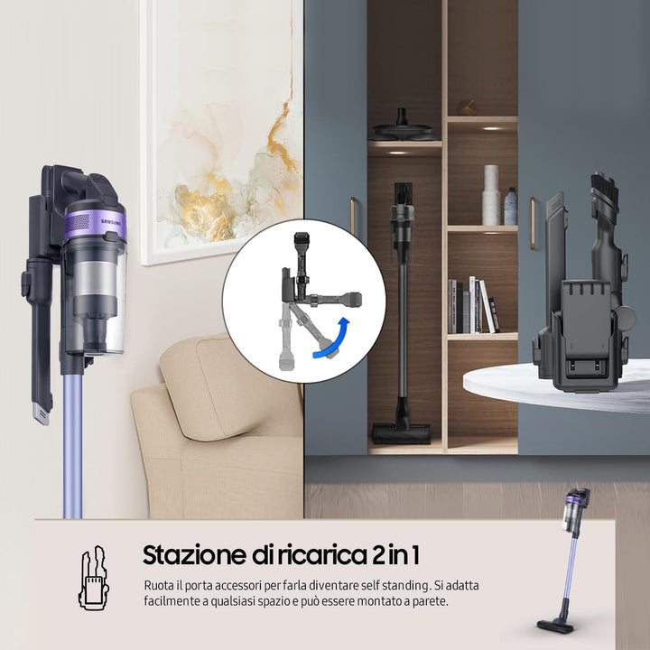 Samsung Kabelloser Staubsauger Jet 60 Turbo VS15A6031R4/ET, beutellos, Leistung 150 W, bis zu 40 Min