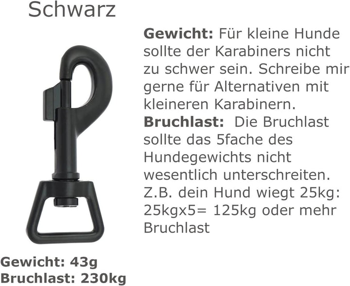 3-fach verstellbare Leine, Hundeleine aus Hexa-Gurtband (2m), 2m