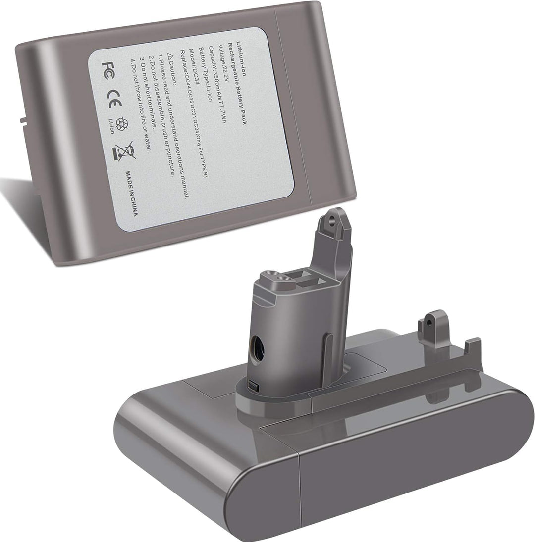 KUNLUN 3500mAh DC34 Ersatzakku für Dyson DC45 Akku Dyson Typ B Animal DC35 DC44 DC31 DC56 DC57 Staub