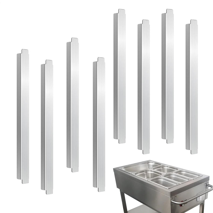 Bain-Marie-Trennwände,8 Stück Edelstahl-Trennstäbe Für Dampftischwannen | Zubehör Für Gewerbliche Kü