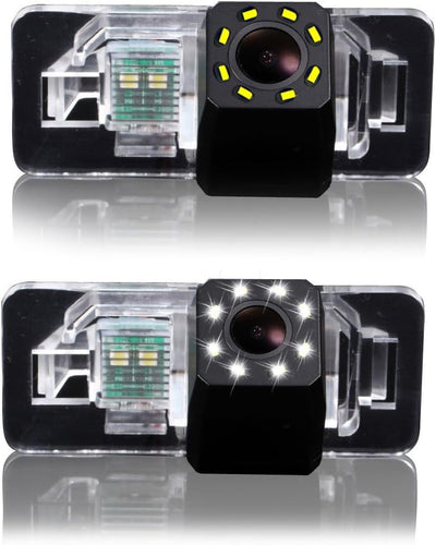 Kalakus Auto Rückfahrkamera integriert Kennzeichenleuchte mit 8IR Einparkhilfe für BMW X Series 1 Se