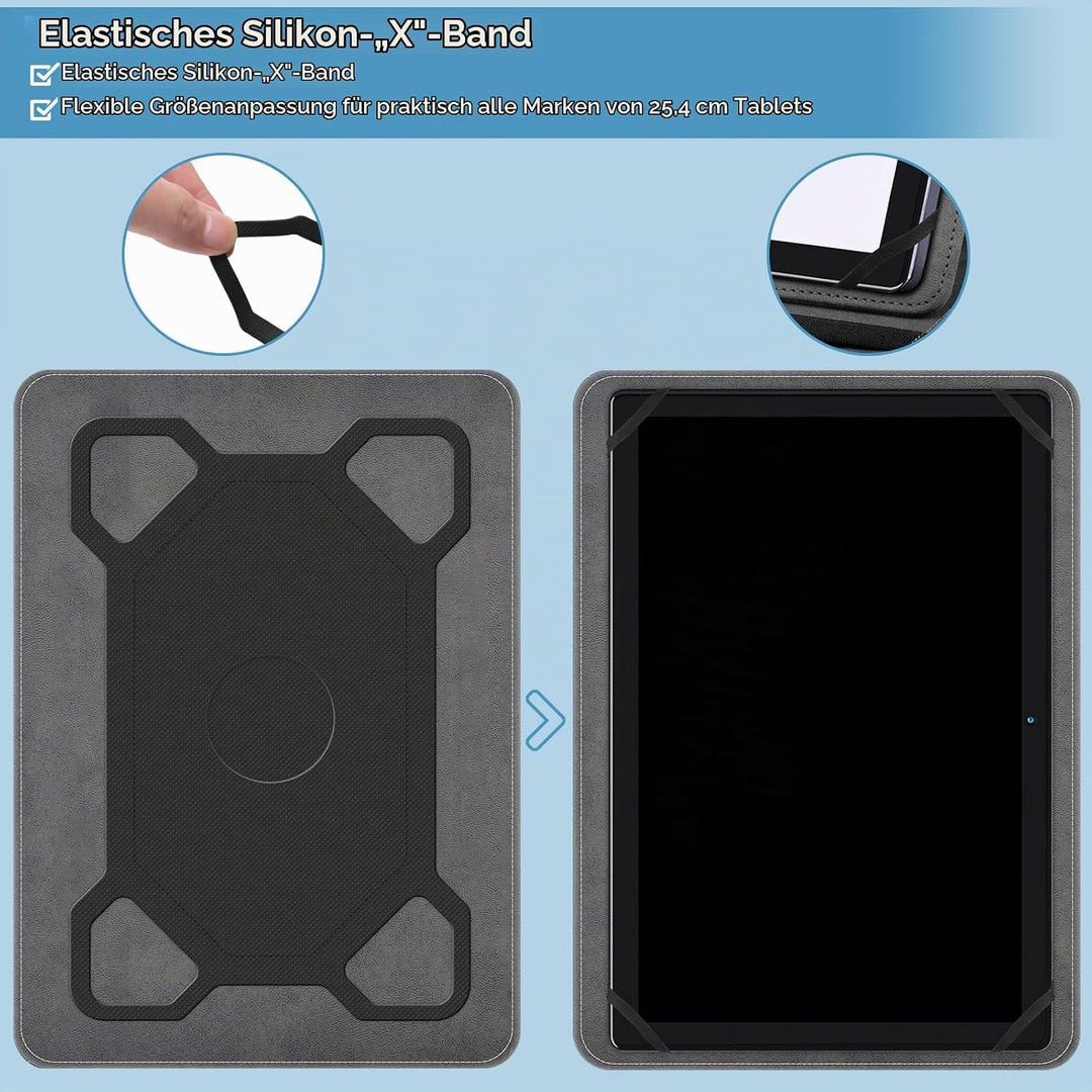 KATUMO Universal Hülle für 10-10,1 Zoll Tablet, Cover Case für Blackview/HotLight/TECLAST/SEBBE/XGOD