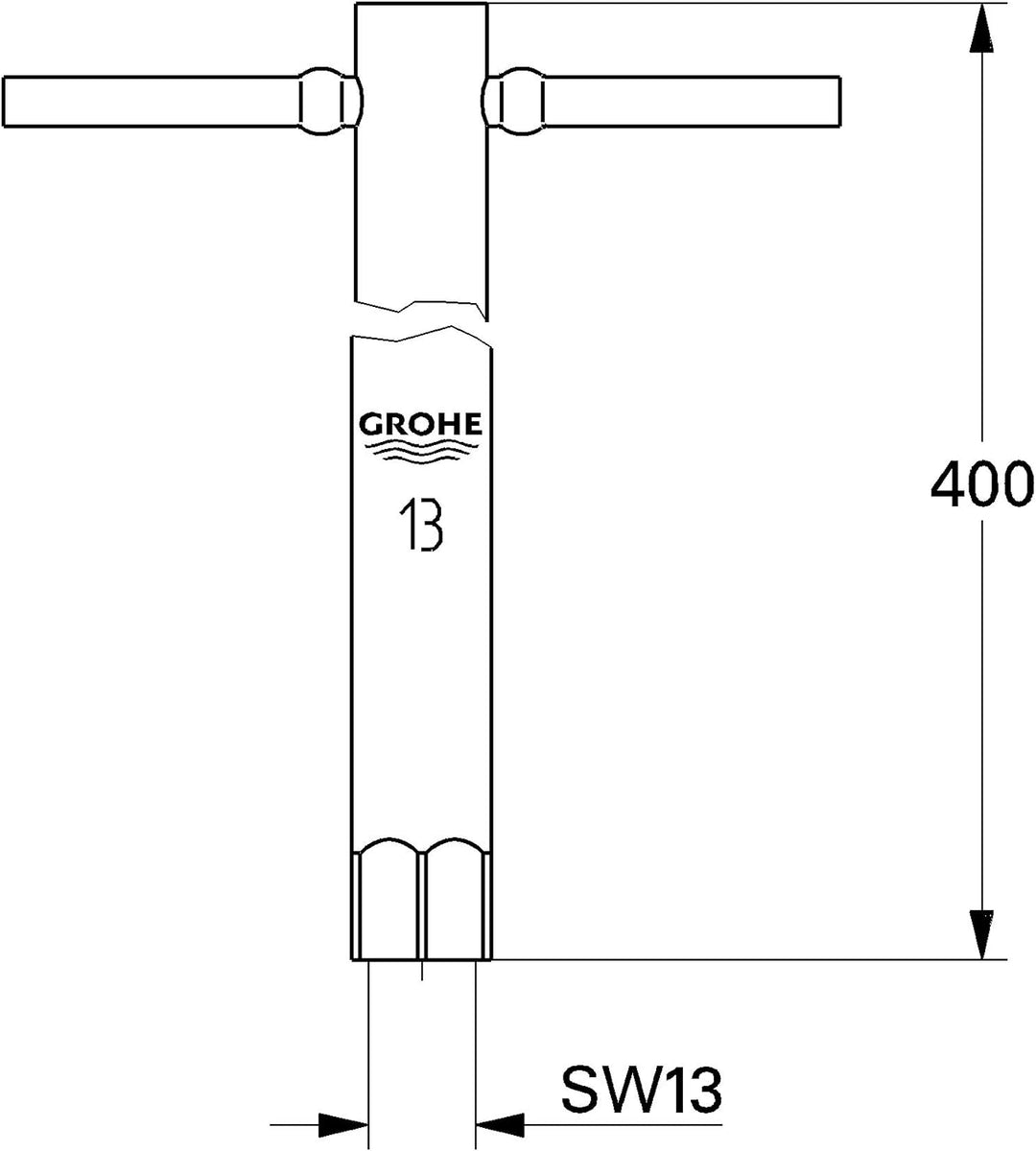 GROHE Montageschlüssel (SW 13, für Rapidmontage), 19017000 Sonstige, Sonstige