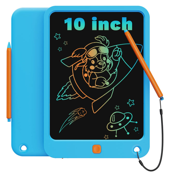 TEKFUN LCD Schreibtafel Kinder Erwachsene 10 Zoll Bunte Zeichenbrett, Spielzeug ab 3 4 5 Jahre Junge