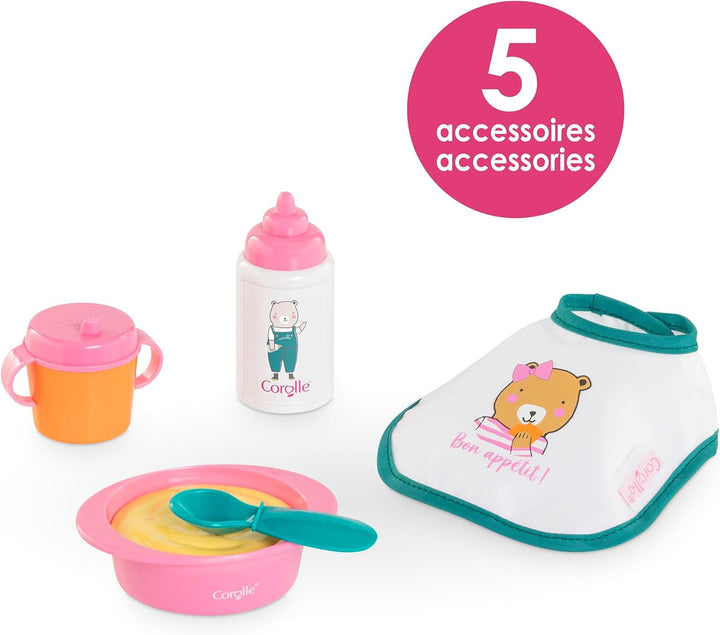 Corolle Mon Premier Poupon 5 Teile Fütterset für alle 30 cm Babypuppen, ab 18 Monaten