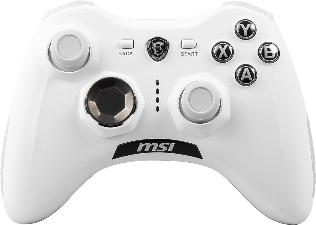 MSI FORCE GC30 V2 WHITE Kabelloser PC Gamepad Controller - 2,4 GHz, 600mAh Li-Ion Akku, austauschbar