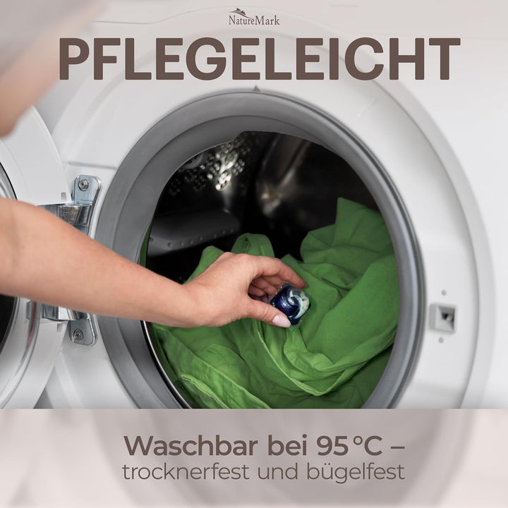 Green Mark Klassische Bettlaken – 2er Pack Flache Laken aus 100% Baumwolle, ohne Gummi, hautfreundli
