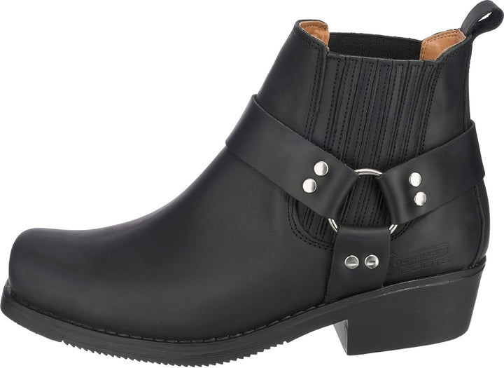 City Biker Westernstiefel Kurzstiefel Motorradstiefel Biker Schwarz Braun 40/46 EU Schwarz, 40/46 EU