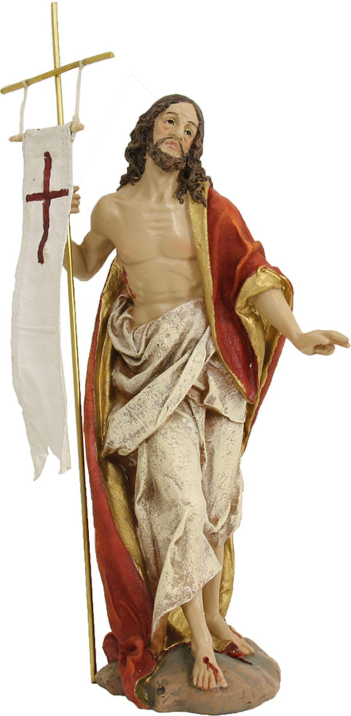 FADEDA 2X Jesus Auferstehung/Höhe:30 cm/handbemalt/detailgetreue Krippen Figuren - Weihnachten Tisch