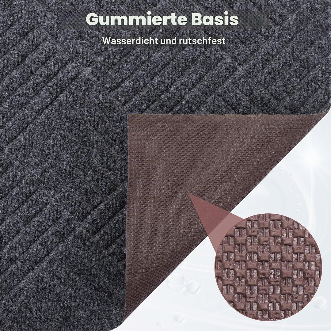 Fussmatte für Innen &amp; Aussen, 40 x 120cm rutschfeste Türmatte Staubdicht, Waschbar Schmutzfangmatte