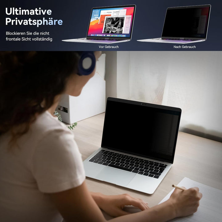 Magnetischer Blickschutzfilter Kompatibel Mit Apple MacBook Pro 13 Zoll (2016-2022,M1,M2)&MacBook Ai