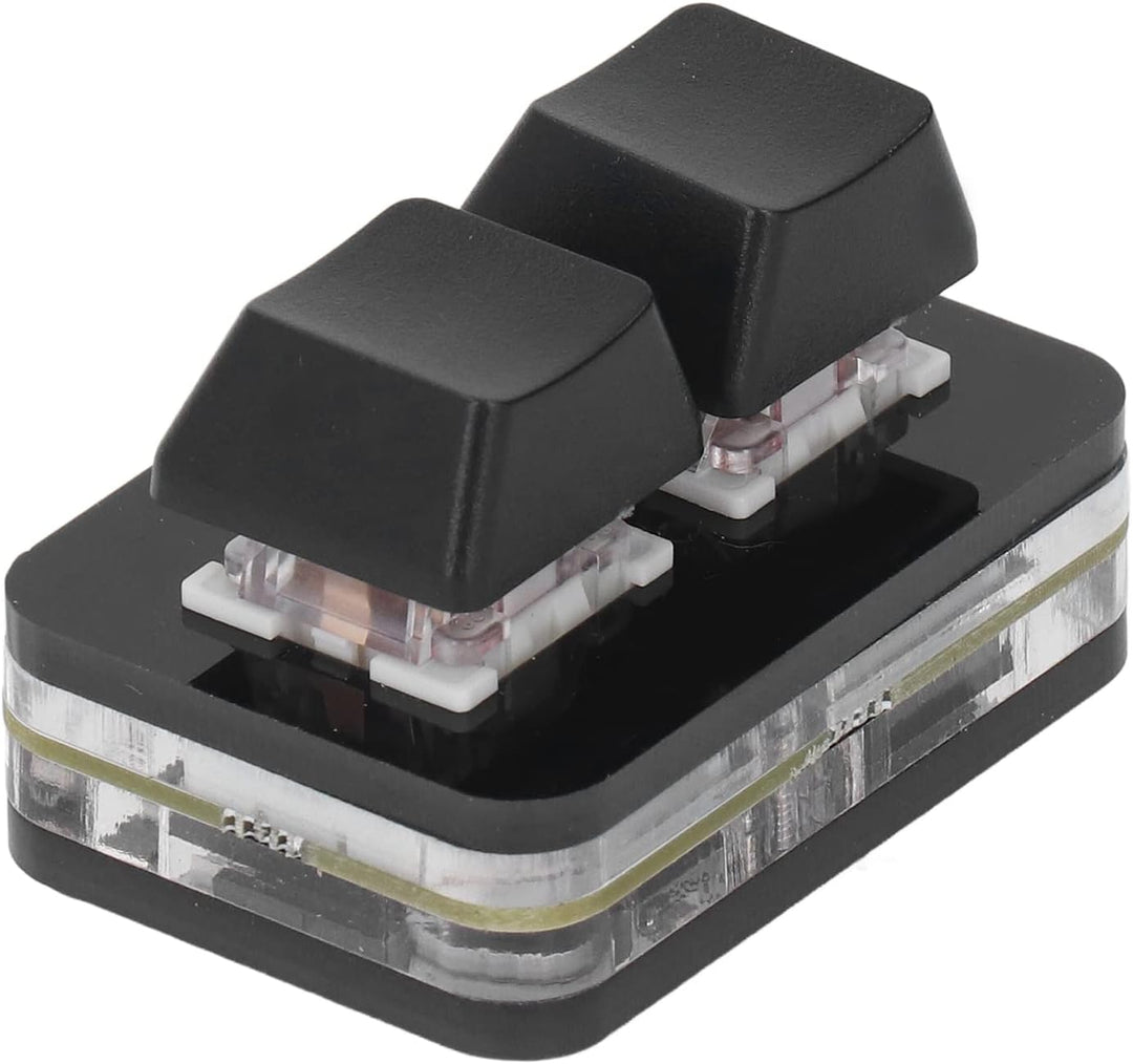 2 Tasten Tastatur für OSU, USB Gaming Tastatur mit Rotem Achsenschalter, Mechanische Mini Hotswap Ta