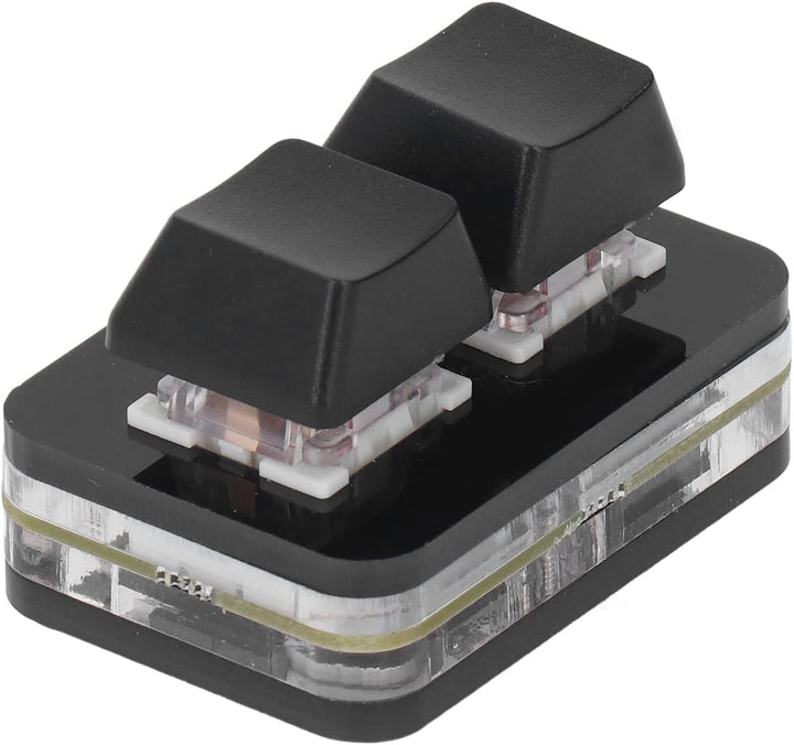 2 Tasten Tastatur für OSU, USB Gaming Tastatur mit Rotem Achsenschalter, Mechanische Mini Hotswap Ta