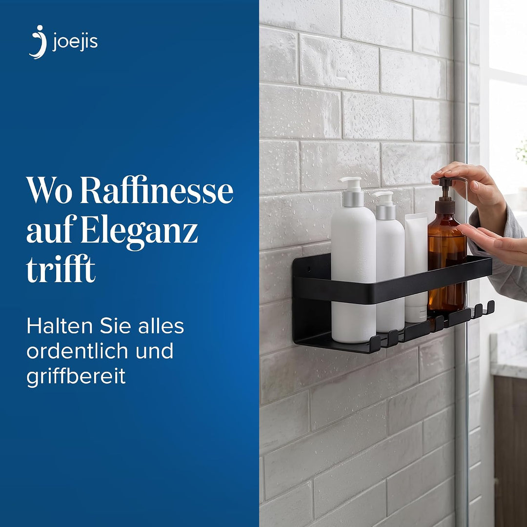 Joeji's Duschablage Edelstahl - 3M Selbstklebend Ohne Bohren - Duschregal Bad - Ablage Dusche Halter