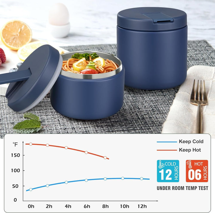 Itslife Thermobehälter für Essen 560ml, Edelstahl Warmhaltebebehälter, Auslaufsicherer Lunchbehälter