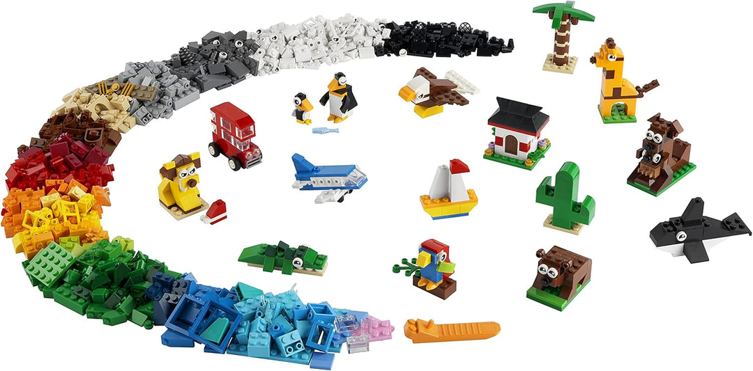 LEGO 11015 Classic Einmal um die Welt Steine, Spielzeug für Kleinkinder ab 4 Jahre mit Bausteinen un