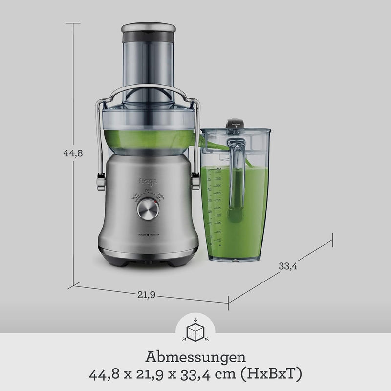 Sage Appliances SAGE SJE530 the Nutri Juicer Cold Plus, Entsafter, Gebürstetes