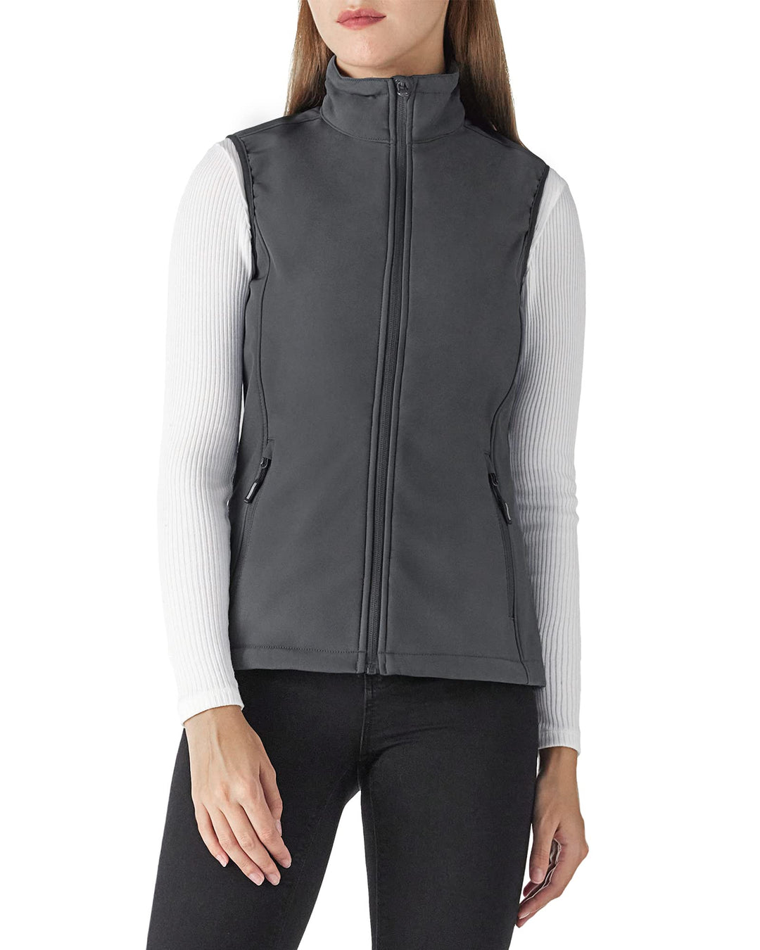 Outdoor Ventures Damen Sport Softshell Weste Leichte Ärmellose Jacke Frauen Gilets Winddicht Warm Fl