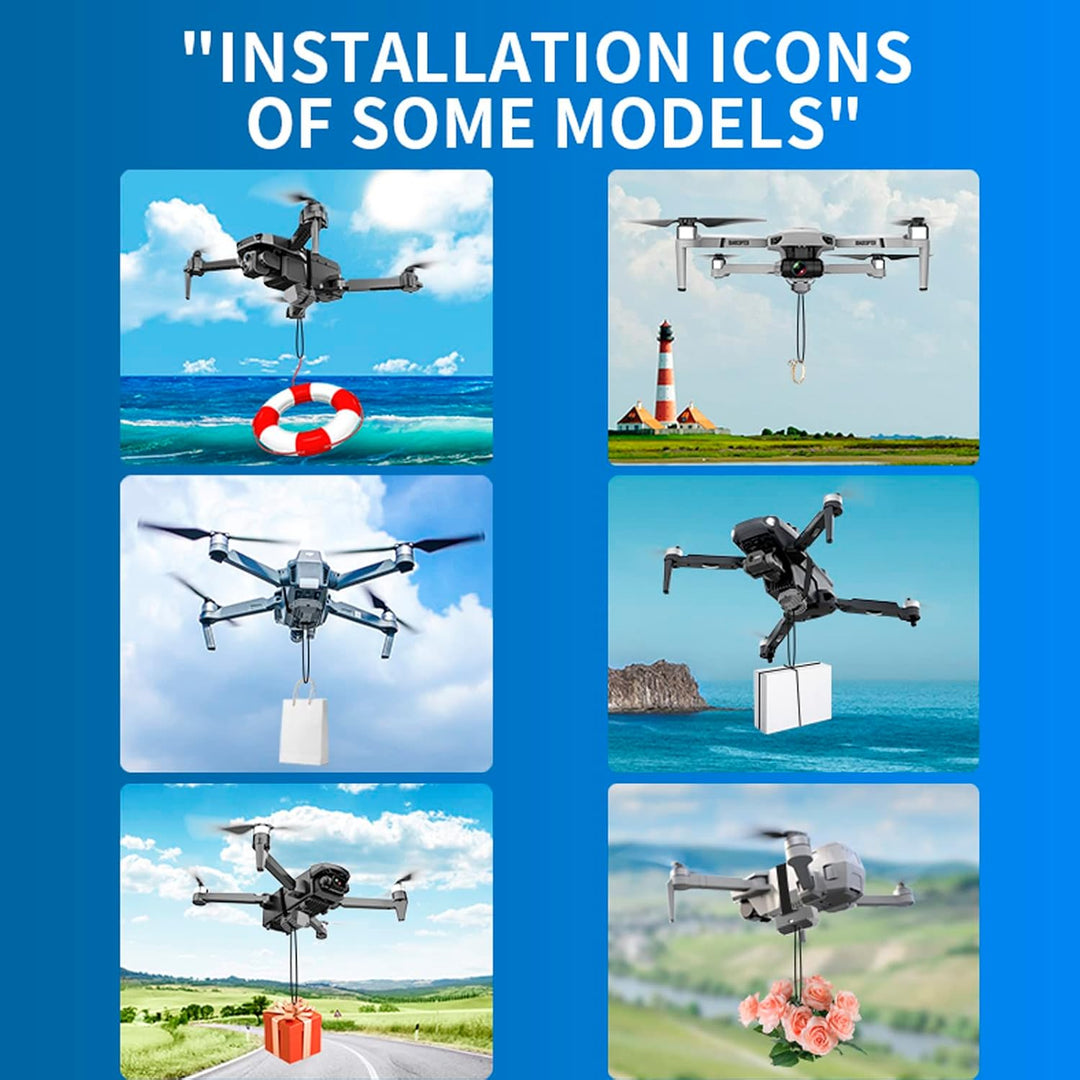 OBEST Airdrop System, Nutzlast Airdrop Release Drop Gerät, Drohnenstarter für Hochzeit, Suche, Rettu