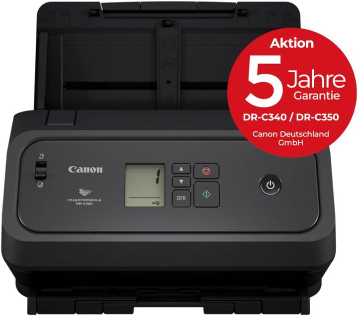 Canon imageFORMULA DR-C350 A4 Dokumentenscanner – Kompaktes Design & erweiterte Bildverarbeitung für
