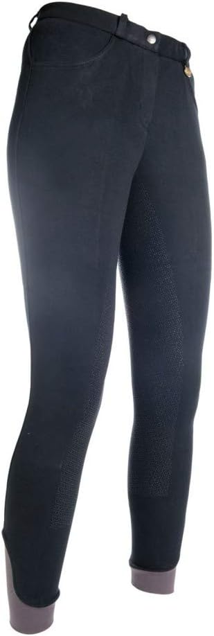 HKM Damen Reithose Silikon Vollbesatz Kate Bordeaux 5700 Olivgrün 128, 5700 Olivgrün 128
