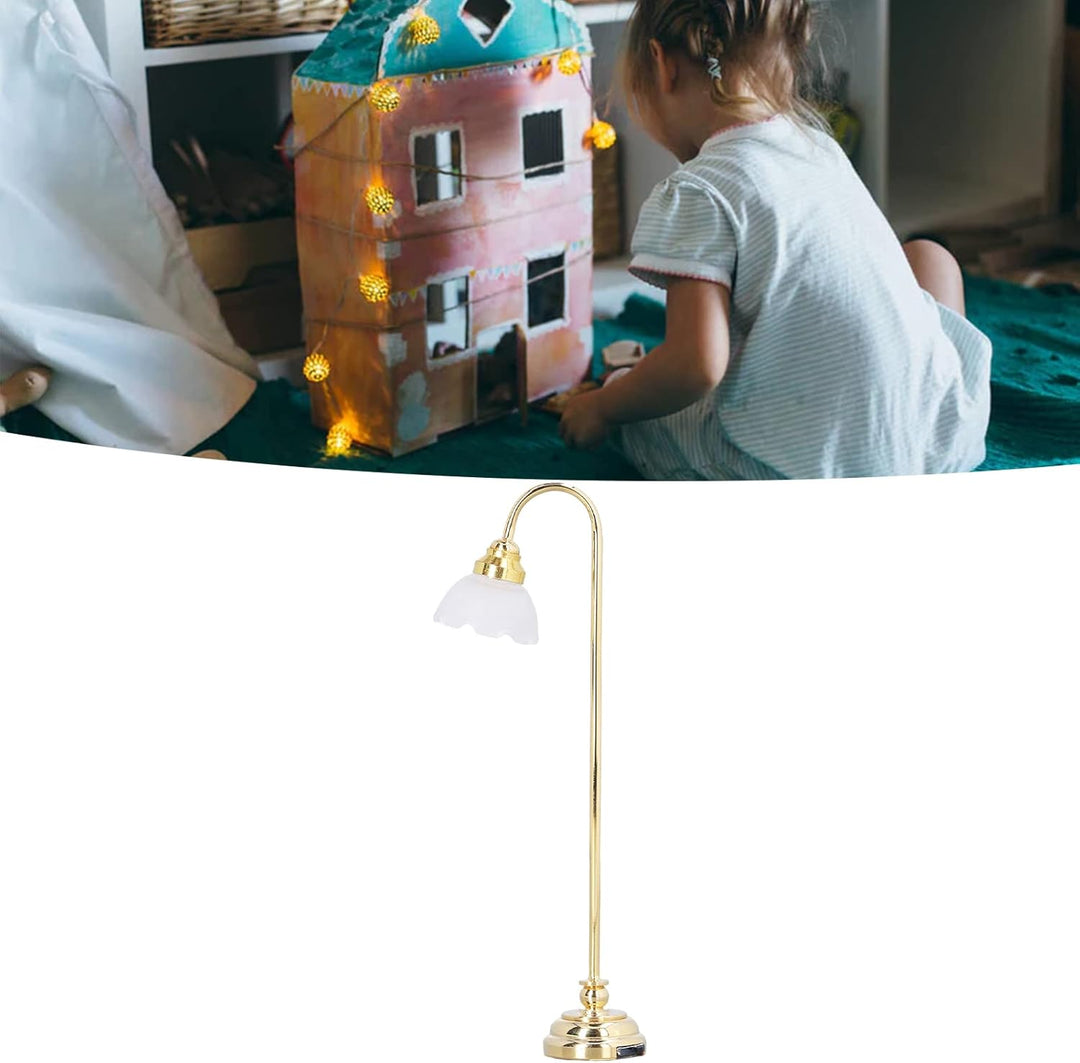 RiToEasysports Puppenhaus-Stehlampe Im Massstab 1:12, Miniatur-Puppenhaus-Dekor-Mini-Lampe für Puppe