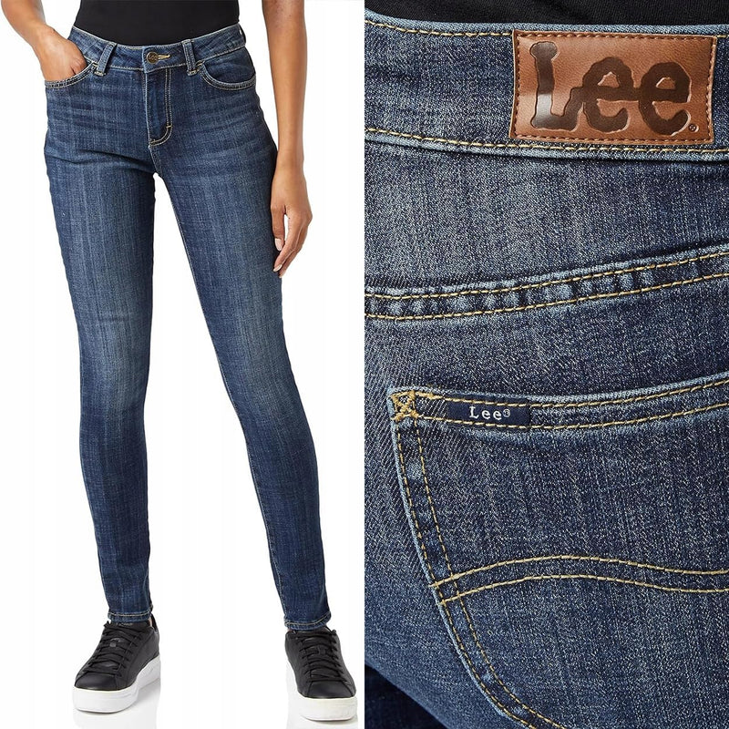 Lee Damen Legendary Skinny Solstice Jeans, 26W / 31L Lagoon Blue