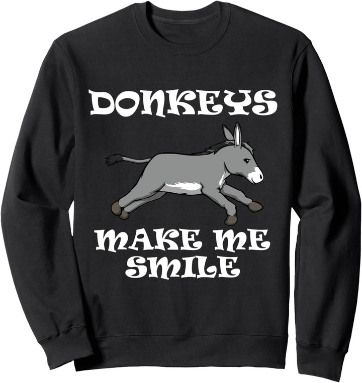 Bauernhof Tier Baby Esel machen mich lächeln Sweatshirt