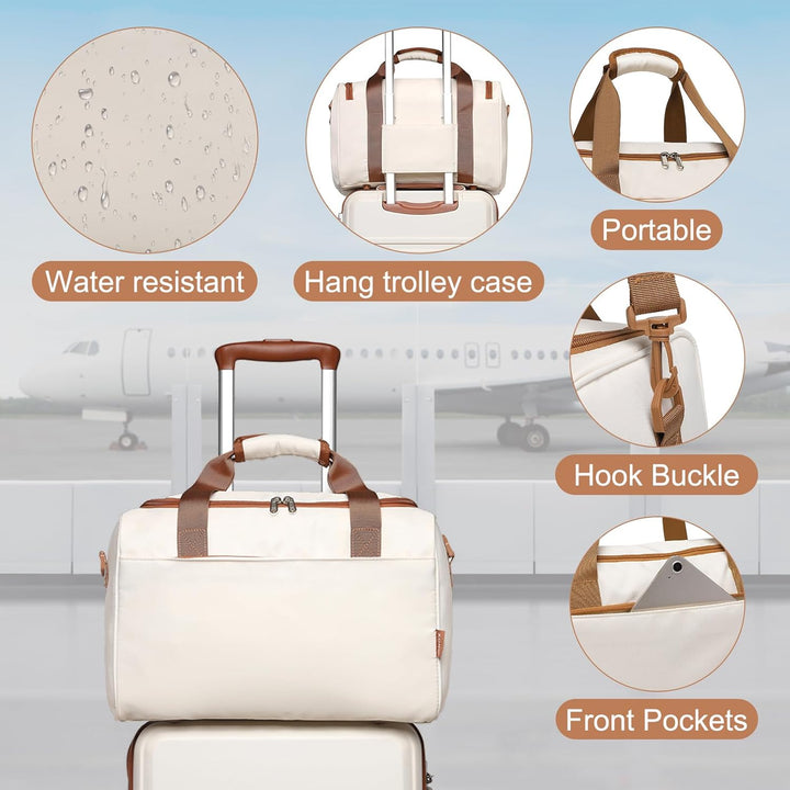 KONO 55cm Handgepäck-Koffer Trolley Set 2 Teilig Gepäcksets, Kleiner Koffer mit Rollen Handgepäck Se