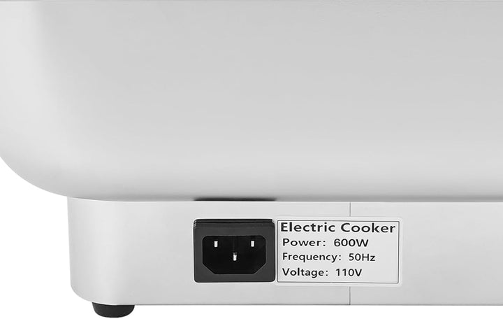 600W Chafing Dish Elektrisch Buffetwärmer Elektrisch Warmhaltebehälter Essen Wärmebehälter für Speis