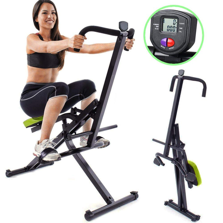 BAKAJI Total Body Training Fitness Cardio, Bauchmuskeltraining, Crunch, Beine, mit gepolstertem Sitz