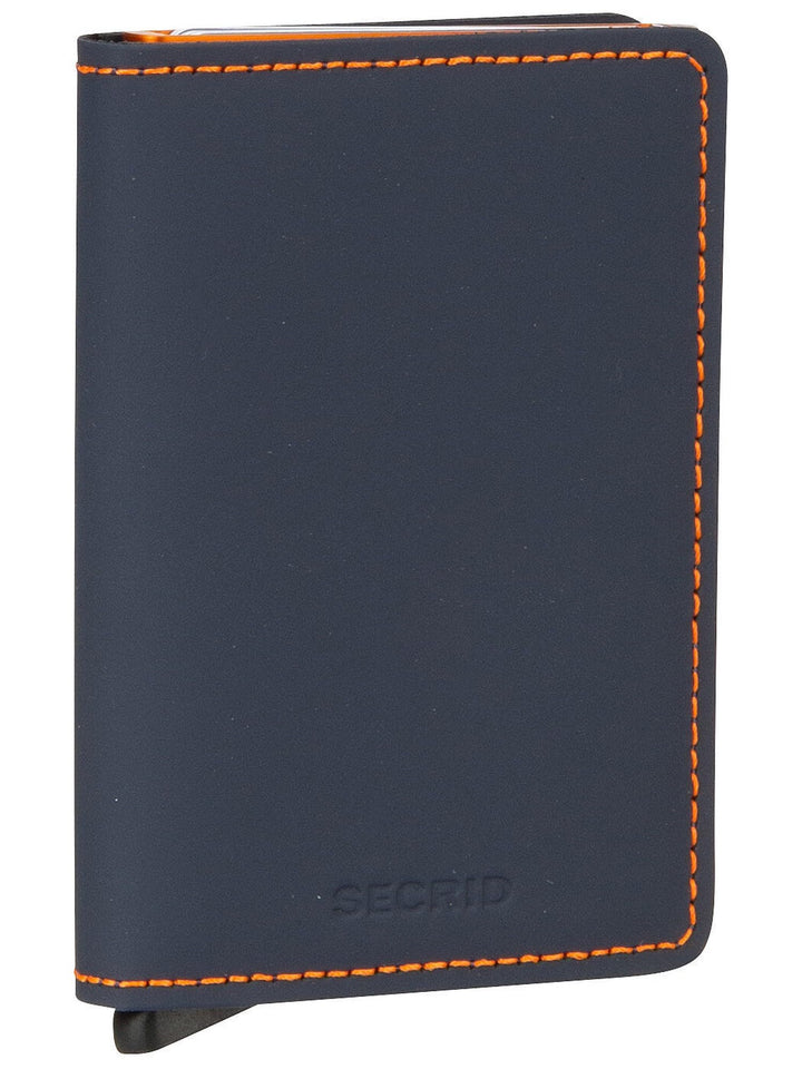 Secrid Slimwallet Nightblue & Orange Einheitsgrösse Unisex Erwachsene, Nachtblau & Orange, Talla úni