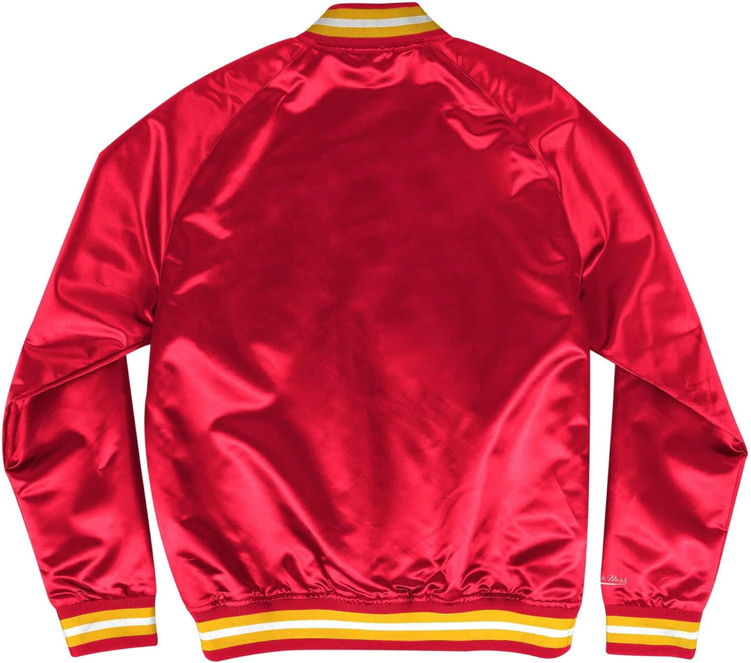 Mitchell & Ness NFL Lightweight Satin Jacket Kansas City Chiefs, Rot S, Kansas City Chiefs, Rot S
