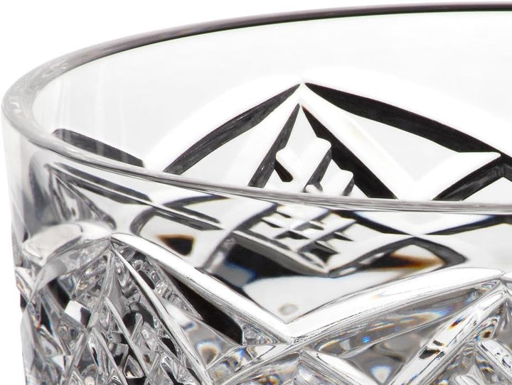 Schale Konfektschale Obstschale Bow Transparent Handgeschliffen D 20 cm