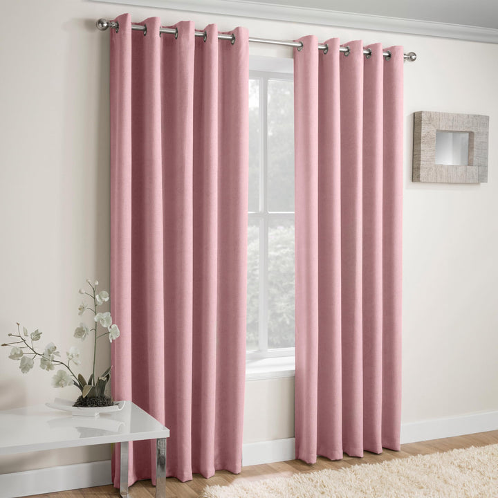 Enhanced Living - Vogue Verdunkelungsvorhang mit Ösen, Blickdicht, Thermisch, 168 cm breit x 183 cm