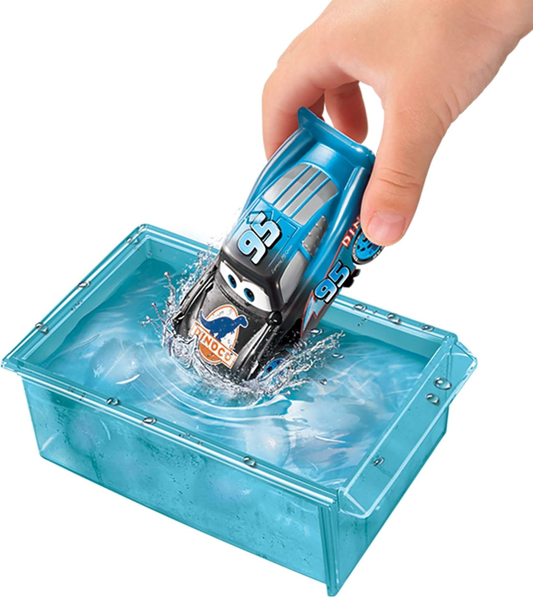 Mattel Disney & Pixar Cars GTK91 Dinoco Car Wash Playset with Colour Changing Effect, Toy from 4 Yea