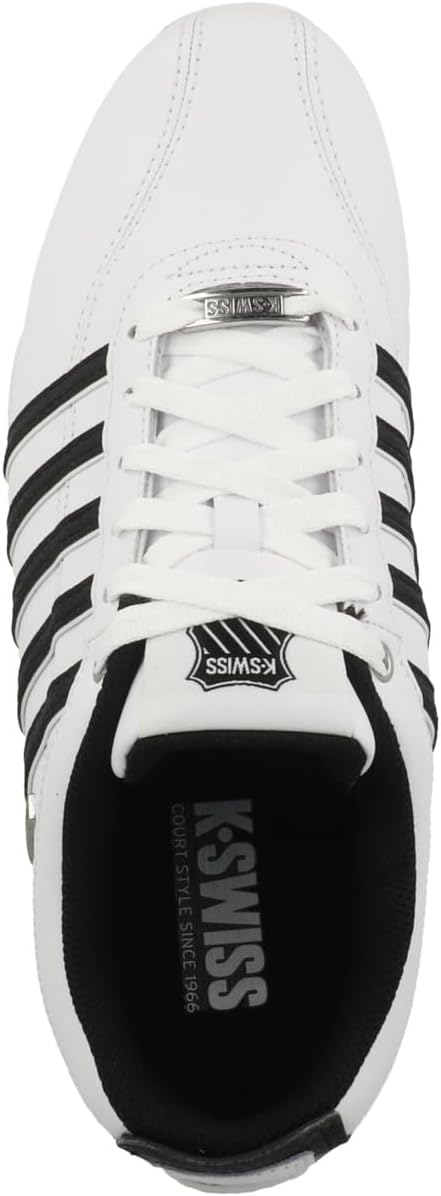 K-Swiss Herren Arvee 1.5 Sneaker 45 EU White Black Blk Wht, 45 EU White Black Blk Wht