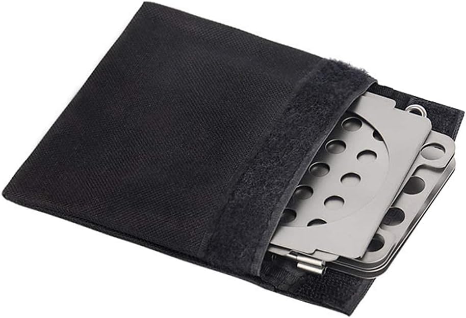 Lixada Camping Kocher, Mini Titanium Holzofen Tragbar Leicht Holz Herd mit Mini-Spirituskocher für O