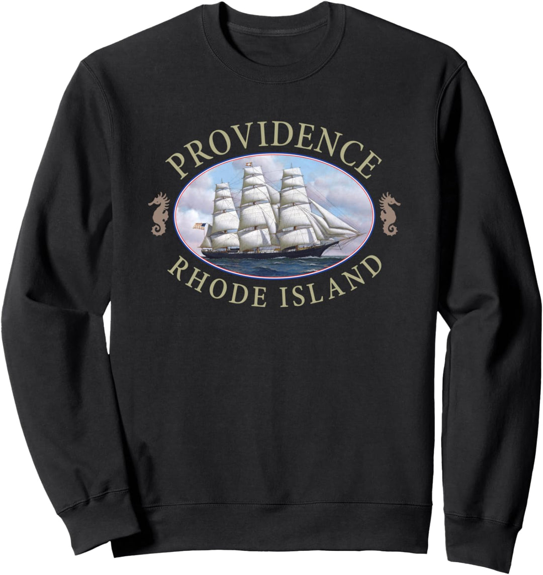 Providence Rhode Island, nautisches Schiff-Design Sweatshirt