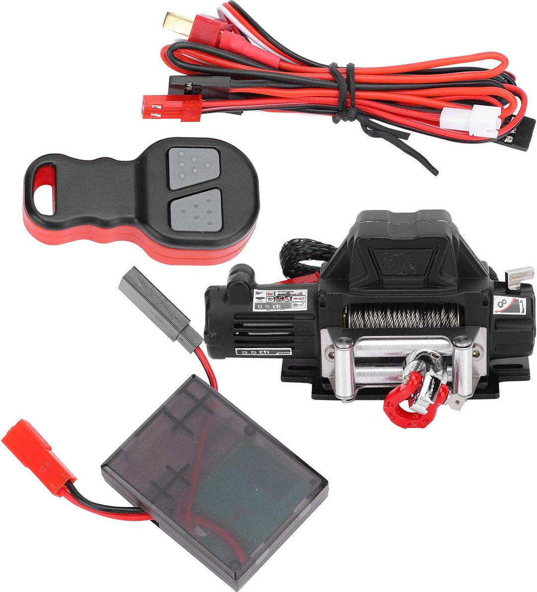 RC-simulierte Winde, Fernbedienung RC-Windenempfängerset RC-Zubehör Kompatibel mit Axial SCX10 90046