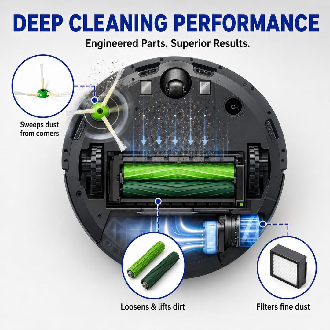 Ersatzteile für iRobot E, I &amp; J Serie, Zubehör für Roomba i8 i7 i6, Combo i5, i4, i3, i2, i1, j8, j6