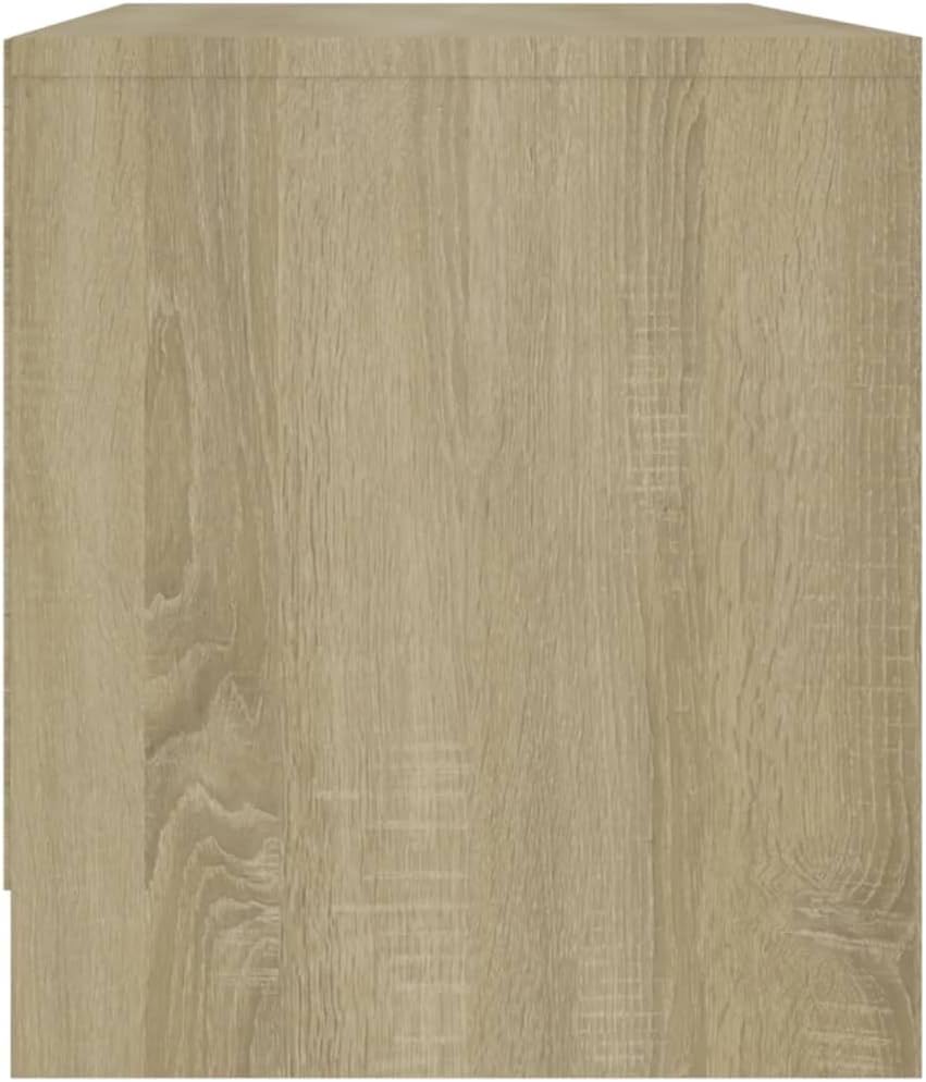 homiuse TV Board Sonoma-Eiche 90x35x40 cm Holzwerkstoff Fernsehschrank Fernsehtisch TV Lowboard TV K
