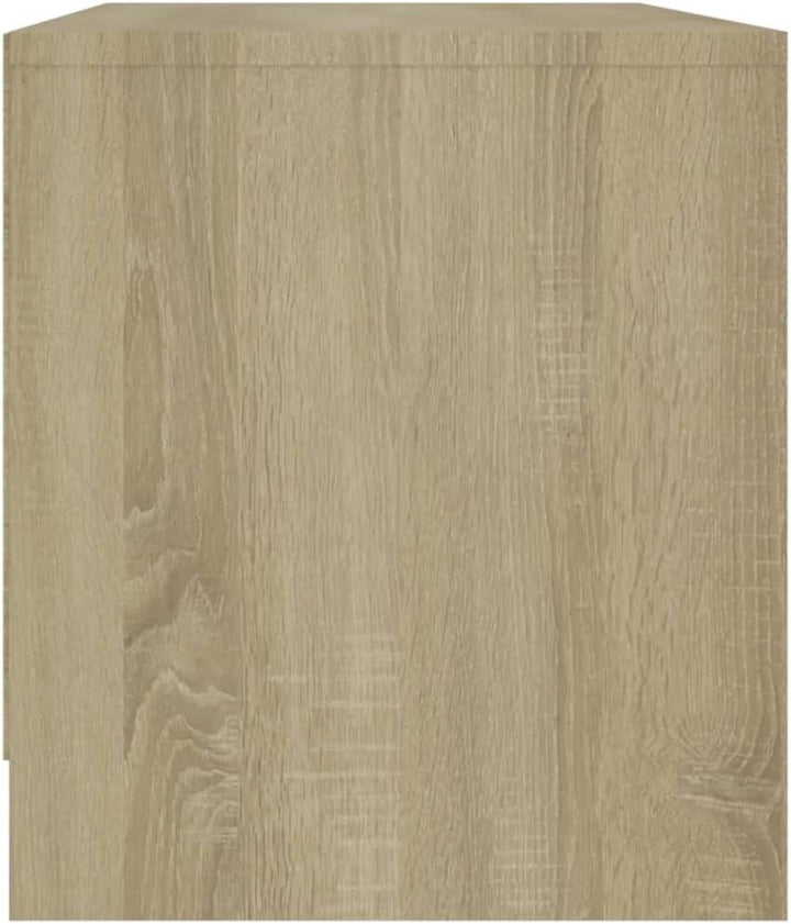 homiuse TV Board Sonoma-Eiche 90x35x40 cm Holzwerkstoff Fernsehschrank Fernsehtisch TV Lowboard TV K